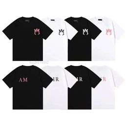 Designer de T-shirt Brand T-shirt Vêtements de pulvérisation Lettre de pulvérisation à manches courtes Spring Summer Tide Men and Women New2023 Tops Top Tee-Shirts