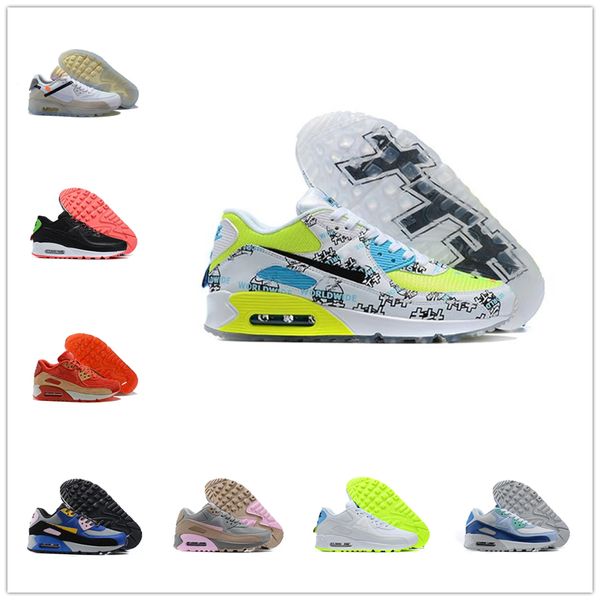 Designer OG 90S Zapatillas de running Air Basketball Hombres Mujeres max 90 Entrenadores Sail Sea Glass Deportes para hombre Corredores al aire libre Senderismo Tn zoom Zapatillas de deporte casuales Next Nature 36-45