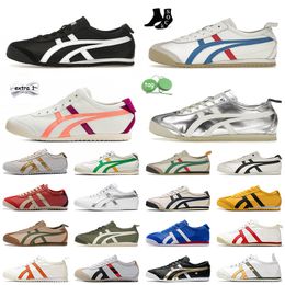 Designer OG Casual Chaussures Onitsukass Tiger Mexique 66 Entraîneur athlétique Hommes Femmes Sports Sports de jogging en plein air Blanc Noir Argent Mocassins de plate-forme de chaussure de luxe