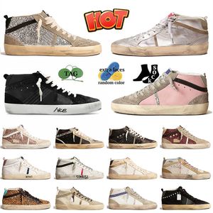 Designer OG Women Mens Golden Mid Star Chaussures décontractées Trainers Trainers en cuir en daim Silver Silver Goose's Vintage Italie Brand Plateforme fait à la main Sneakers Jogging 35-46