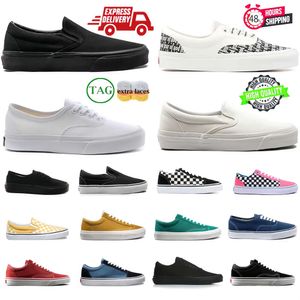 Diseñador Old Skool Vasss lienzo zapatos casuales hombres mujeres monopatín negro blanco para hombre para mujer moda placa forma al aire libre entrenadores planos zapatillas de deporte