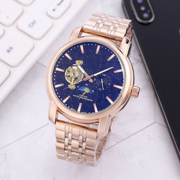 Diseñador OM reloj de lujo EGA mega 2023 Nueva serie 007 Reloj mecánico con banda de acero Tendencia de moda Alto flujo y excelente precio