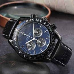 Designer OMG Watch 2022 Mens six aiguille de haute qualité Timing Quartz oujia montre