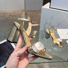 Designer sandales décontractées à bout ouvert mode d'été femmes talons hauts chaussures de travail sexy et confortables