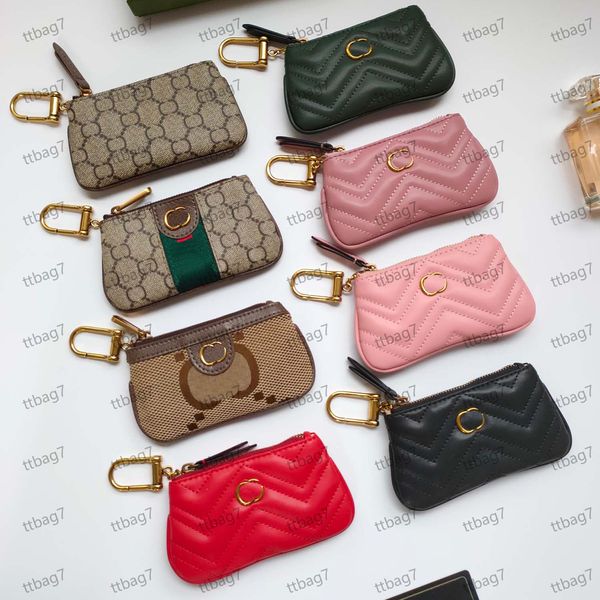Designer Ophidia Clé Cas de sac à main portefeuilles en cuir authentique support de carte en cuir mini séries clés clés portefeuille de fermeture de fermeture éclair
