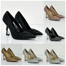 Opyum – chaussures classiques à talons hauts de styliste, escarpins Sexy avec lettres en métal et strass, en cuir, à la mode, pour fête de mariage