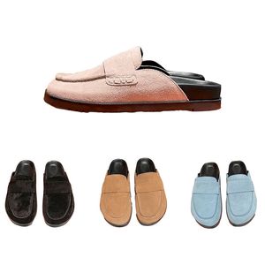 Designer Oran Pantoufles Plates Éraflures De Mode Glissière En Cuir Sandales De Plage Préférées Chaussures Décontractées Sabots Femmes Sandale Avec boîte d'origine