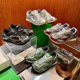 Zapatillas de depósito de órbita de diseñador zapatos de running para hombres de lujo se dio cuenta de que Matthieu Blazy Ligerae Technical Mesh sin deslizamiento de la plataforma de goma de goma Zapatos casuales
