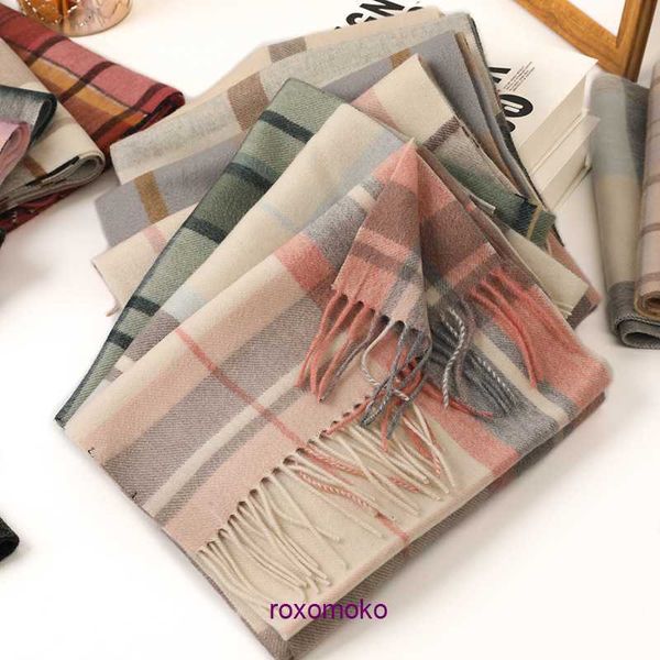 Diseñador Original Bur Home bufandas de invierno a la venta bufanda a cuadros de Cachemira 2023 nuevo otoño y cuello largo cálido multicolor para mujer para mujer