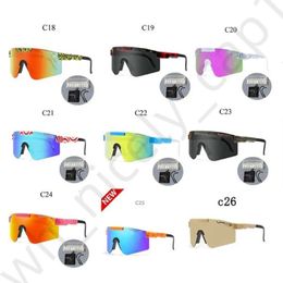 Designer Original Pit Vipers Lunettes de soleil Youth Sport Google Polarisé Pitviper Sunglasses pour hommes / femmes Eyewear de vent en plein air 100% UV Miroir d'hiver 982