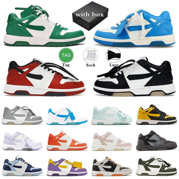 Diseñador fuera de la oficina zapatos casuales de mujeres para hombres blancos bajas bajas virgil de ternero de lujo abloh ooo para caminantes flechas de baloncesto corredores de zapatillas