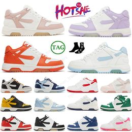 Diseñador fuera de la oficina Zapatilla de deporte Zapatos de vestir Zapatillas de deporte para mujer Low Top Gamuza Cuero Off Mid Top Hombres Mujeres Original Offes Walking OOO Sports White Runner Tamaño EUR36-45