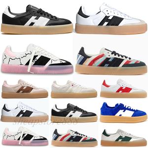 Chaussures de plein air de créateurs Vegan OG Chaussures décontractées pour hommes Femmes Baskets Core Noir Multi Blanc Gomme écarlate Vert Gum Plat Sambae Baskets de sport eur 36-45