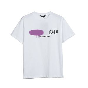 Designer Pa Mens T-shirt Marque Vêtements Spray Coeur Lettre Coton À Manches Courtes Printemps Eté Marée Hommes Femmes Tees