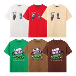Diseñador PA Camiseta Camisetas Imprimir Palms Camisetas Hombre Mujer Ángulo Manga corta Hip Hop Streetwear Tops Ropa Ropa PA-13 XS-XL