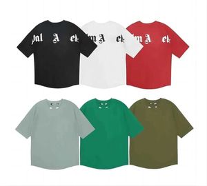 Designer Palm Angles T-shirt Luxuremerk kledingoverhemden Letter Pure katoenen korte mouw Spring zomer Tide Mens Dames