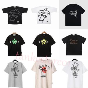 Designer Palms Summer Hommes Femmes T-shirts Mode Angle Loisirs Manches courtes Coton Street Tees Haute Qualité Imprimer Luxurys Tops Vêtements Taille S-XL AER3