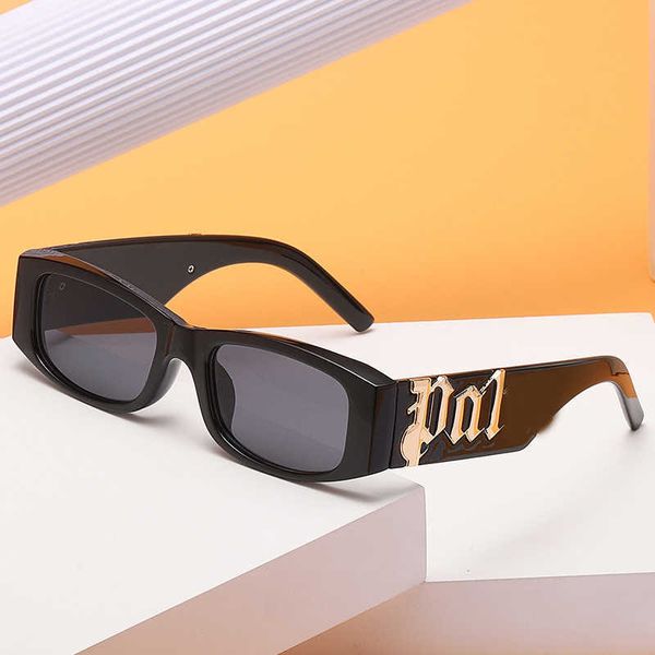 Designer Palms lunettes de soleil Angles femmes mode personnalité large miroir jambe résistant lunettes de soleil pour hommes et femmes 2023