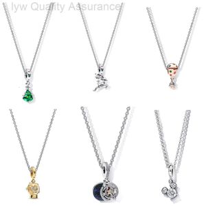 Designer Pandoras ketting pannen S925 verzilverde ketting avontuur sneeuwbal dubbele kleur meteoor veelzijdige ketting set