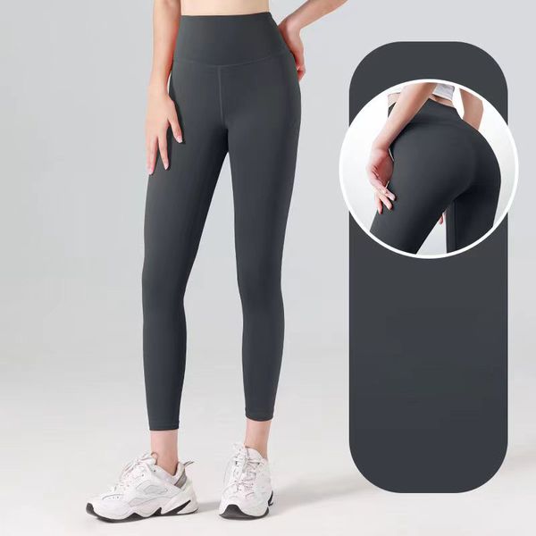 Pantalón de diseñador Pantalones para mujer Leggings de yoga Pantalones de yoga superiores Primavera hasta la rodilla capris mujeres gimnasio legging cintura alta capri Elástico Fitness Lady Tight Workout Trouses