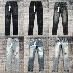 Designerbroeken Denim broeken Paarse jeans voor heren Heren Zwart High-end kwaliteit Recht ontwerp Retro streetwear Casual joggingbroek Ontwerpers Paarse jeans Joggers jean
