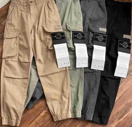 Pantalones de diseñador Versiones altas Pantalones Insignia de primavera de verano Leggings New Belt Pants de carga High Street Island Leggings Casual Tend Zdf