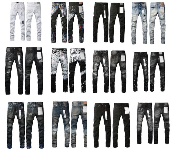 Pantalon de designer hommes jeans violets pour hommes jean marque des designers baggy denim design rétro streetwear joggers de pantalon de survêtement décontracté pantalon