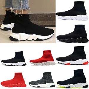 Designer Paris Sock Running Shoes Men Women Black White Red Ademende Sneakers Race Lopers schoenen Sports Outdoor Walking EUR 36-47