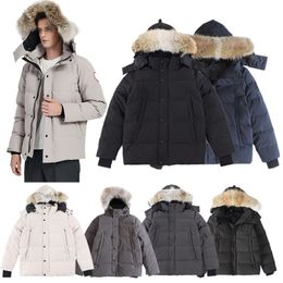 Designer Parka Canada G29 Wyndham Manteau Véritable Fourrure Mode Hommes Femmes Down Veste Fusion Fit Hiver Parkas Chauds Ladys Manteaux Parka Haut De Gamme Avec Badge Rouge Noir Taille S-XXL