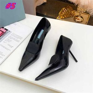 Designer Party Wedding Bride femmes chaussures formelles mode robe sexy pointu BATEAU CHAUSSURES TALONS HAUTS SANDALES TAILLE 35-41 9,5 cm