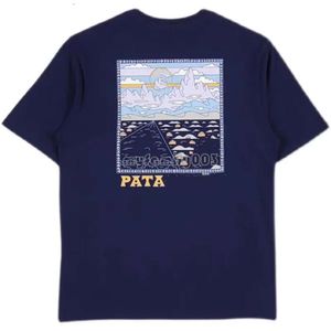 Designer Patagonie T-shirt Mens Shirt Designer T-shirts Graphic Tee Mens Tshirts Cotton Blue Black Whirt Outdoor Soyez sur pied Climb A Mountain S M L XL 2XL 3XL 108
