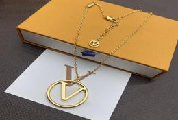 Designer Pendant Collier Love Bijoux Womens Classic Circle Cercle Shape 925S Fashion Silver Rose Gold Trend High Quality Couple Collier 8081476