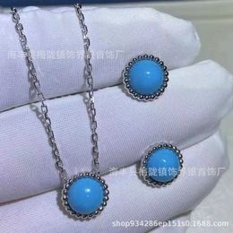 Collier pendentif de créateur Sweet Love Vanca Jade, chaîne de collier de perles avec diamant kaléidoscope, collier de petite taille plaqué épais avec or rose Tr4c