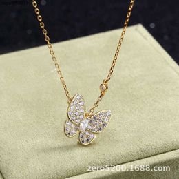 Designer hanger ketting Sweet Love Vanca Jade volledige diamant voor dames roséverguld met kraagketting Uzla