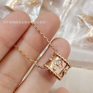 Ontwerper hanger ketting Sweet Love Vanca Jade V-goud Caleidoscoop met diamant ingelegde ketting voor vrouwelijke socialites die een luxe 74ah uitstralen