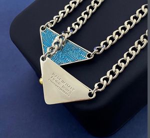 Colliers de pendentif de créateur pour femmes et hommes luxe 18 km plaqué en cuivre collier de pull pendentif bijoux de haute qualité 49 cm longueur