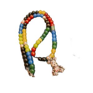 Colliers pendentifs de designer Little Bear Pendant Pendant Vintage Solid Letter V Chain V plage Summer Choker Agate Rosary Collier Collier Chaîne