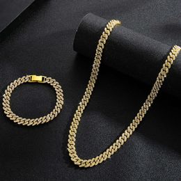 Colliers pendentifs de designer temu premium zinc alliage complet diamant et femmes hip hop hip hop marque à tendance personnalisée