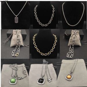 Designer hanger sterling zilveren ketting voor vrouwen populaire retro ketting gouden doos sieraden geschenken