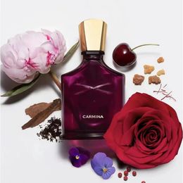 Perfume de diseñador CARMINA Flor de primavera Flor de viento amor en blanco amor en negro Eau De Parfum 100ML buen olor mucho tiempo dejando spray para el cuerpo envío rápido de alta calidad