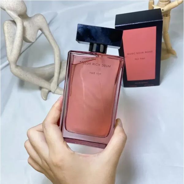 Designer parfum voor haar geuren 100ml Musc Noir Rose parfums vrouwen geur Eau de parfum goede geur EDP bloemen langdurige Keulen Spray
