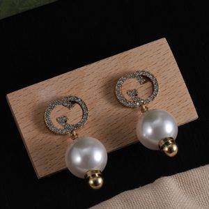 Boucles d'oreilles perl de créateur Boucles d'oreilles à tige Bijoux en or 18 carats Boucles d'oreilles à tige créateur pour femme