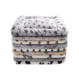 Designer fournitures pour animaux de compagnie chenil flanelle coton chat et chien coussin de couchage respirant doux quatre saisons chiens universels lit chenils animaux 256S