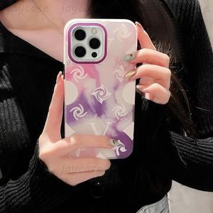 Designer Phone Case Fashion Frosted Flowers Cases Marque de luxe Yellow C Phonecase pour IPhone 14 Pro Max Plus 13 12 11 Blue Y Cover Shell Hot
