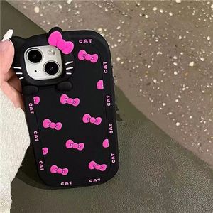 Designer Phone Case Full Screen bow para iPhone 14 13 12 Pro 11 14 + Soft shell resistente a caídas