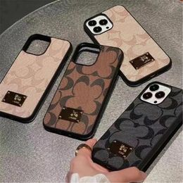 Designer telefoonhoes iPhone 15 Pro Cases 14 Pro Max Beautiful Leather Hi Quality 15Pro 15Plus 14Pro 13Pro 12Pro 13 12 11 X XS 7 8 Plus schokbestendige kast