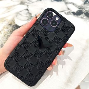 Designer Phone Case Luxurys Unisex Iphone Cases Green Black Grids Fashion Iphone Cover 11 12 13 14promax Creative Cellphone Covers