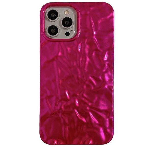 Coque de téléphone design fille sexy feuille d'aluminium plissée Apple 14 13 12 11 pro max XR personnalité en silicone XS max coque de téléphone femme