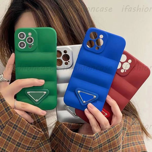 Cajas de teléfono de diseñador Moda Cojín de aire Funda suave de lujo Tri Letras Cubierta a prueba de golpes Shell para iPhone 13 Pro Max 12 11 XR XS 4 colores