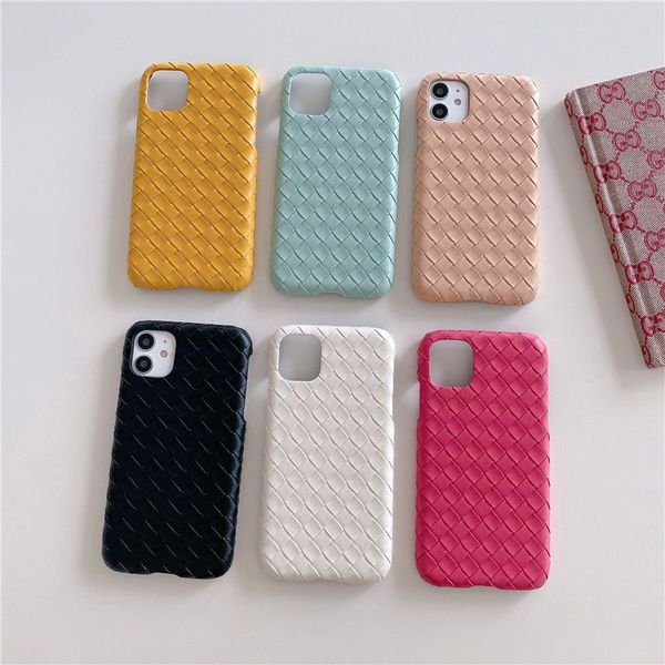 Fundas de teléfono de cuero con textura tejida para Huawei OPPO VIVO iPhone 15Pro max 14 15 PLUS 13 12 11 14 Pro Max X XR XS XSMAX Designer Samsung Case S23 S23P S23U NOTA 10 20 Ultra P40